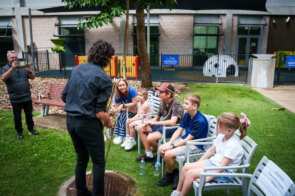 Playing classical music to children