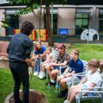 Playing classical music to children